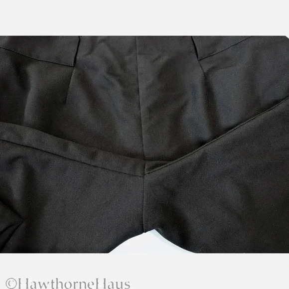 ASOS Design Black High Waist Dress Pants Size 6 Tapered Leg Stretch Pockets - Picture 6 of 9